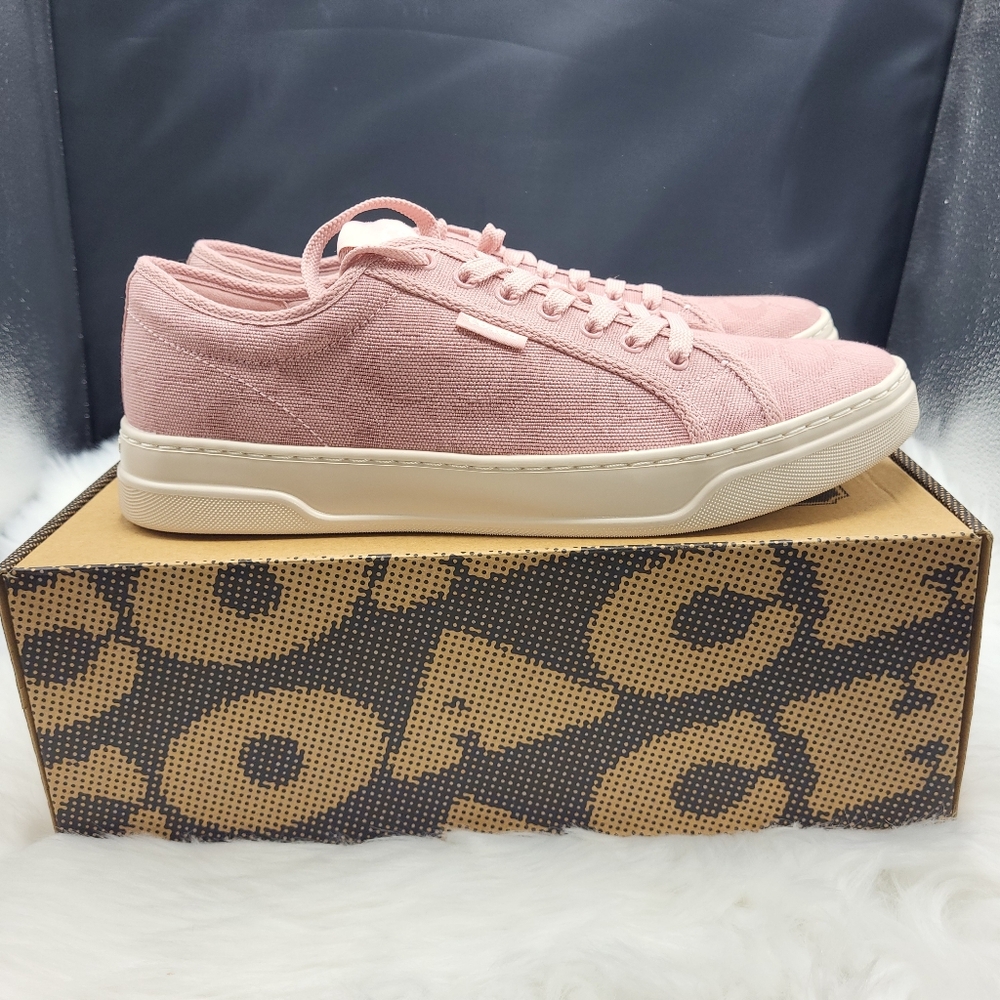 Women's Coach Pink Canvas Sneakers